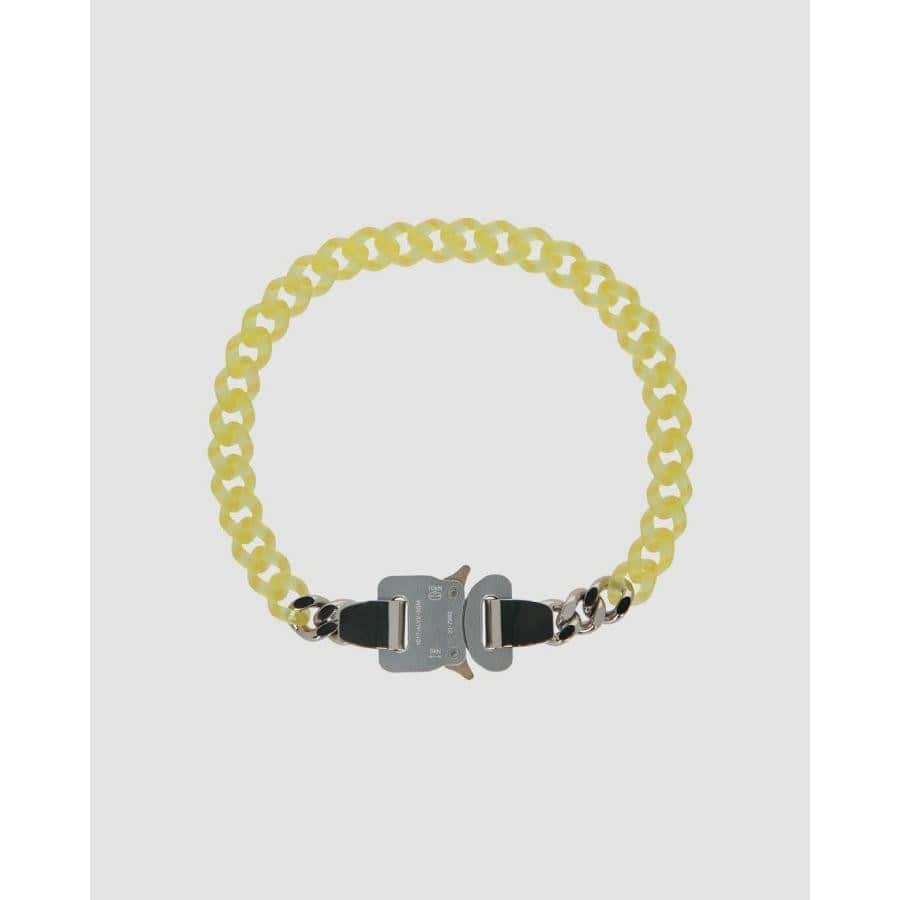 1017 ALYX 9SM / NYLON AND METAL CHAIN NECKLACE / YELLOW(M YELLOW ...