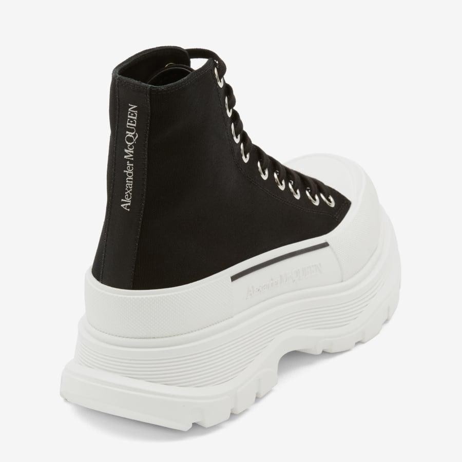 ALEXANDER McQUEEN/FABRIC UPPER AND RUB/BLACK/WHITE BLACK/WHITE 36