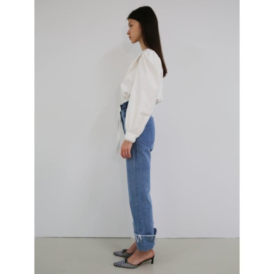 Rokh / SHIRT WITH LACE COLLAR / WHITE WHITE 34