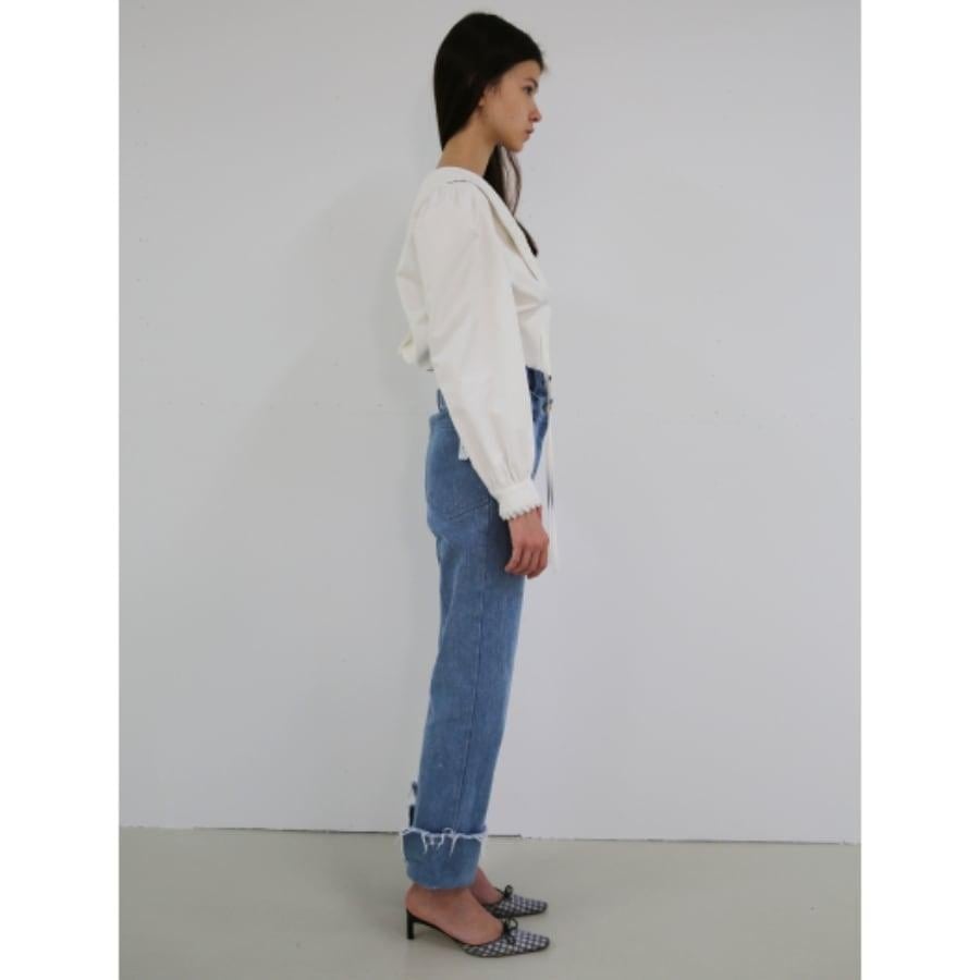 Rokh / SHIRT WITH LACE COLLAR / WHITE WHITE 34