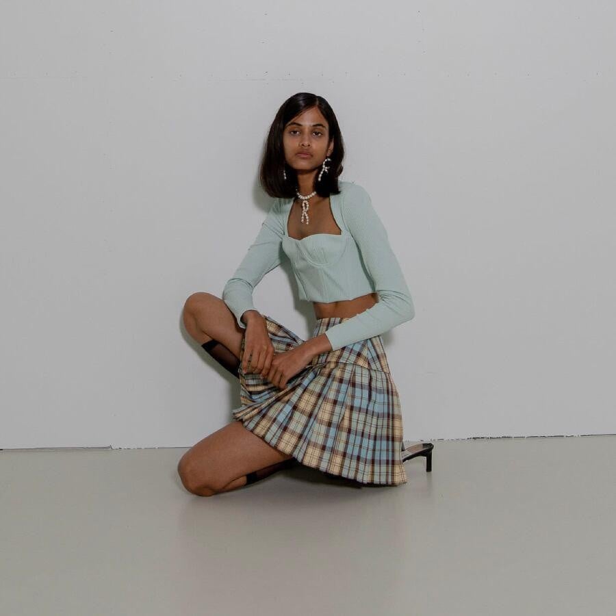 Rokh / LONG SLEEVE BUSTIERE CORSET / BLUE BLUE 36