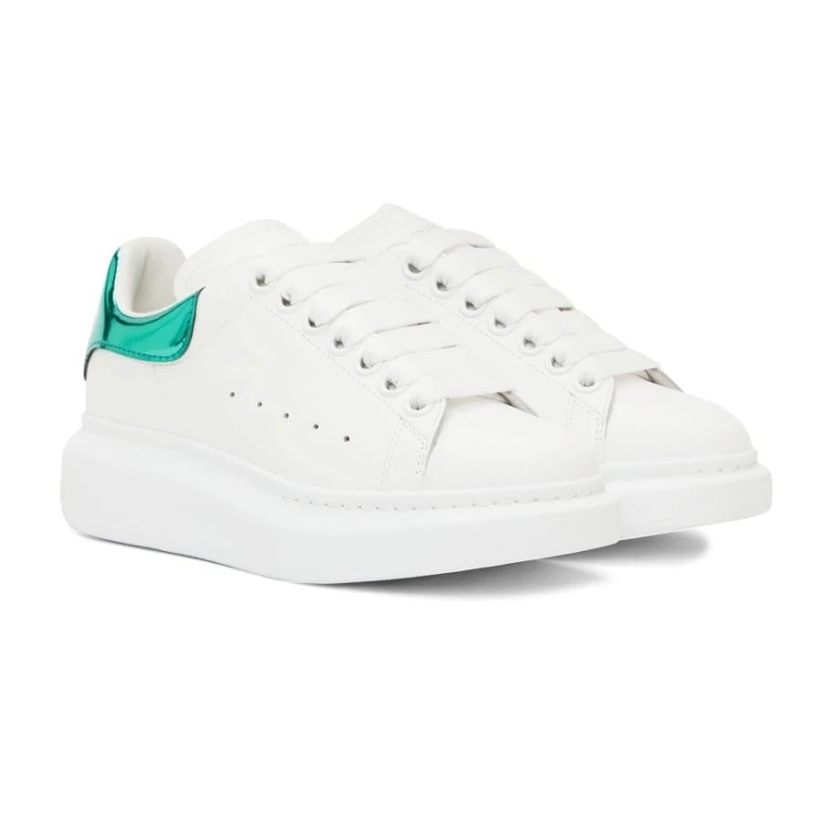 ALEXANDER MCQUEEN / SNEAKER PELLE S.GOMM LARRY/MIR/ WHITE/GREEN WHITE/GREEN 37