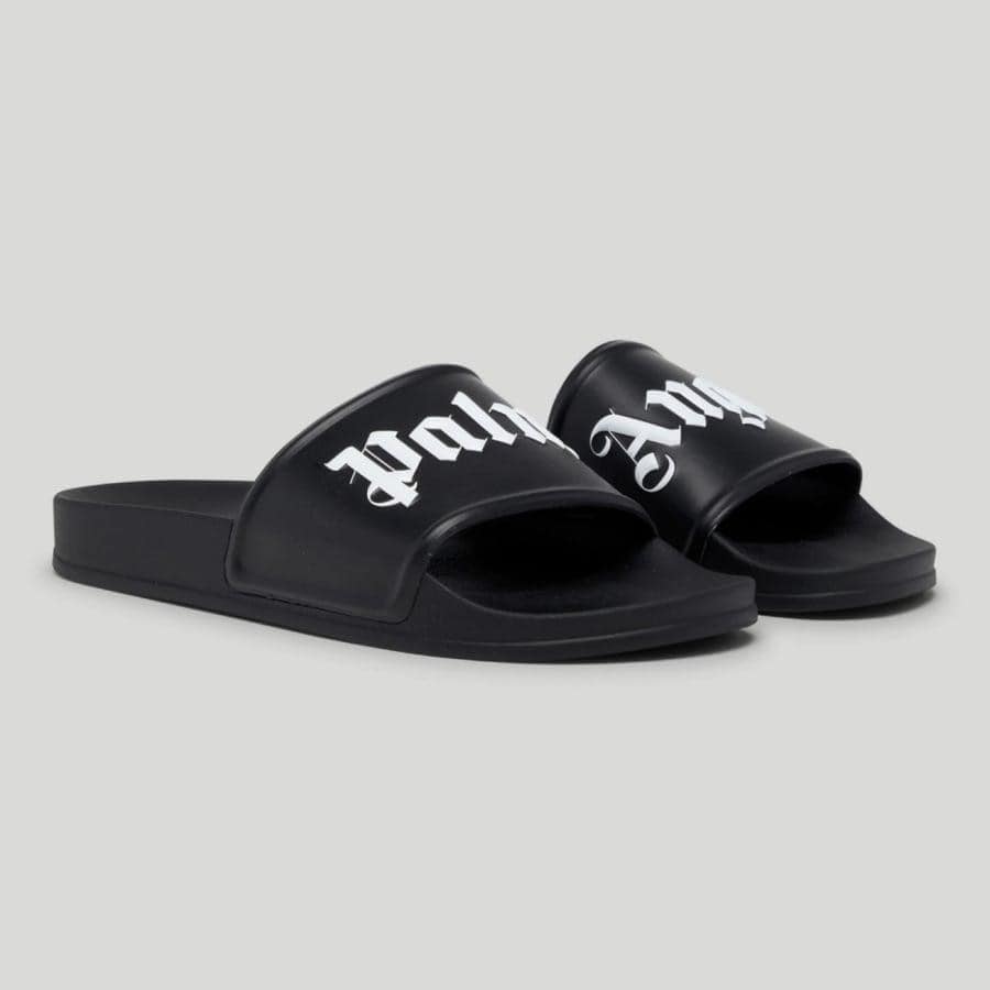 Palm Angels/POOL SLIDER/BLACK/WHITE BLACK/WHITE 42