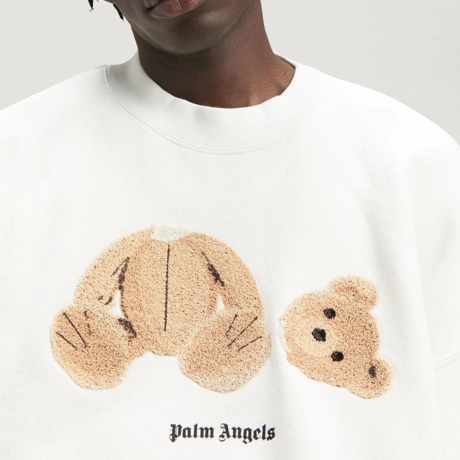 Palm Angels/PA BEAR CREW/OFF WHITE/BROWN(L OFF WHITE/BROWN
