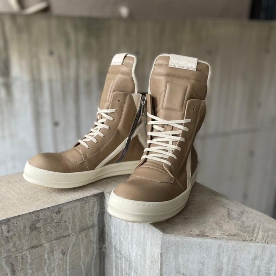 Rick Owens/GEOBASKET/BROWN/WHITE BROWN/WHITE 42