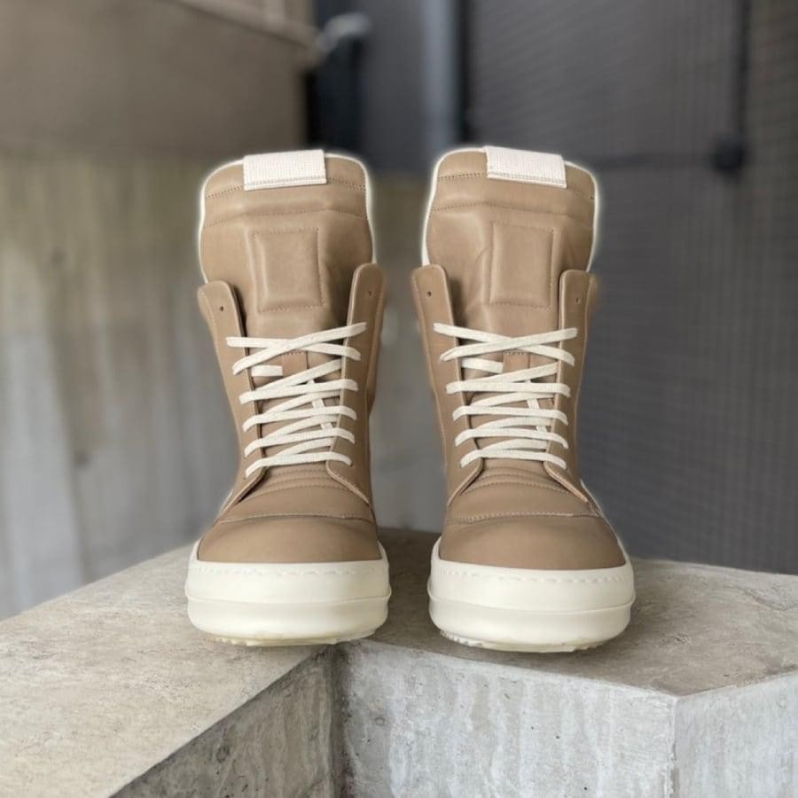 Rick Owens/GEOBASKET/BROWN/WHITE BROWN/WHITE 42