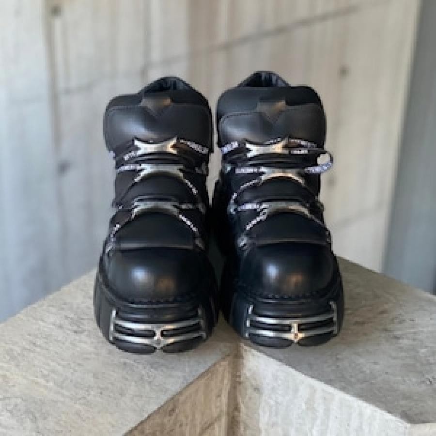 VETEMENTS/NEW ROCK PLATFORM SNEAKERS/BLACK