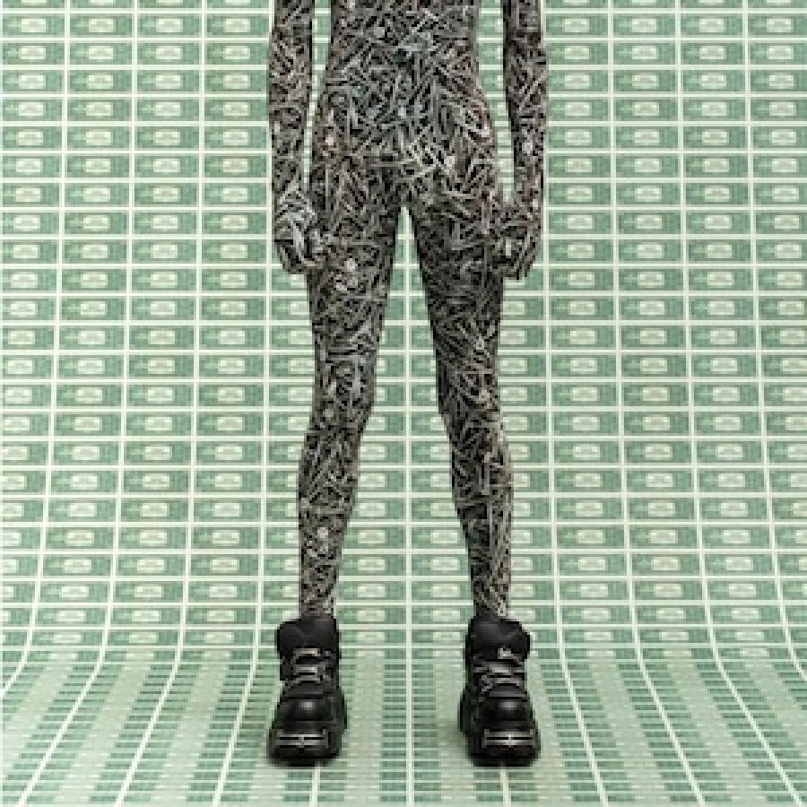 VETEMENTS/NEW ROCK PLATFORM SNEAKERS/BLACK BLACK 41