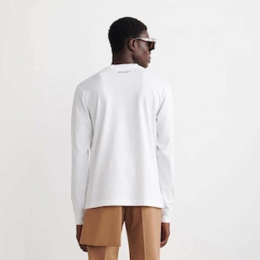 OFF WHITE/MONALISA SKATE L/S TEE/WHITE/BLUE WHITE/BLUE L