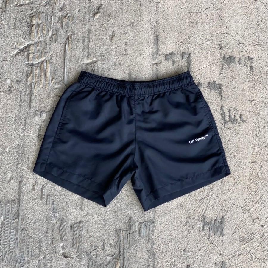 OFF WHITE/SINGLE ARROW SWIMSHORTS/BLACK/WHITE BLACK/WHITE S
