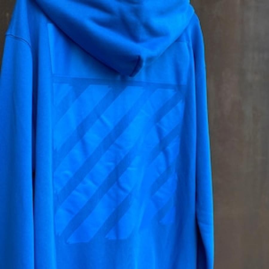OFF WHITE/DIAG TAB SLIM ZIP HOODIE/PEACOCK PEACOCK XL