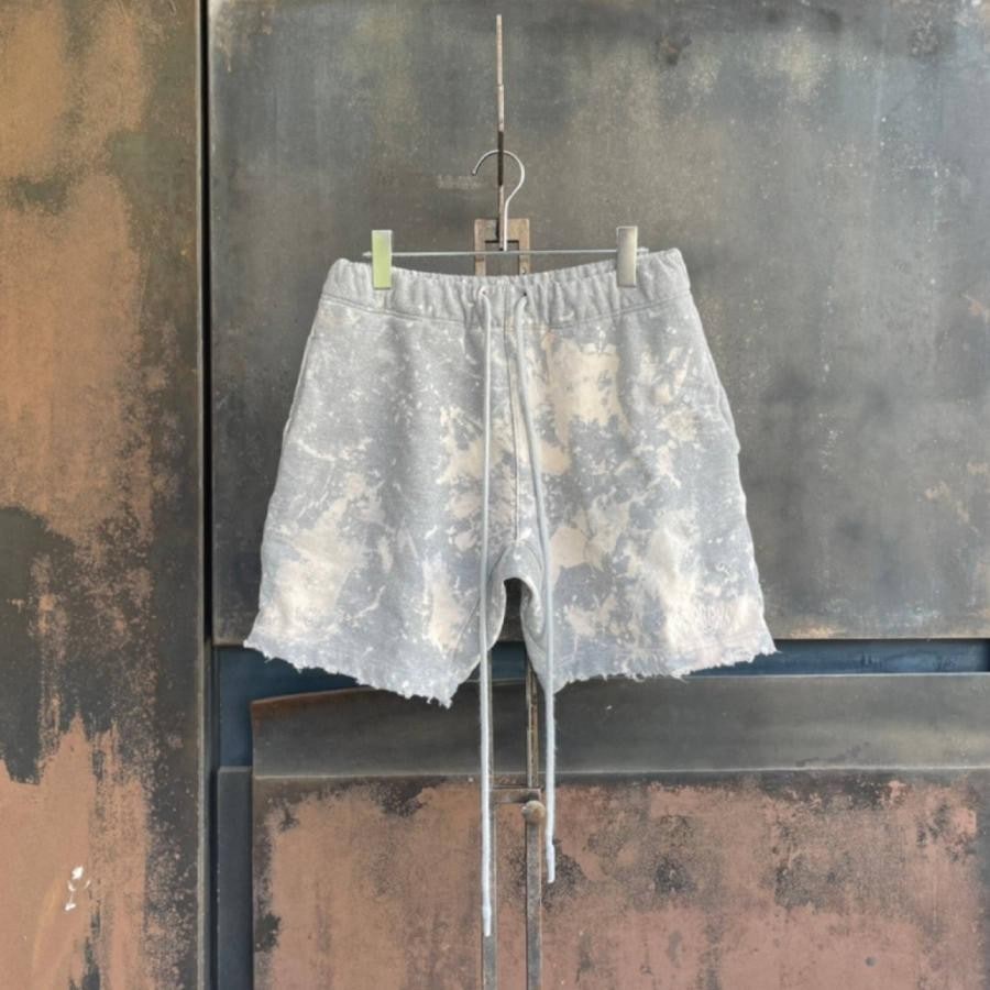 ZAC VARGAS / SHORT SWEAT PANTS(Grey bleach) GREY BLEACH M