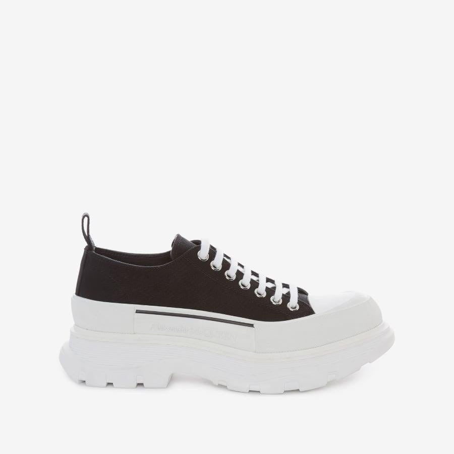 ALEXANDER MCQUEEN / Tread Slick Lace Up / BLACK/WHITE(36 BLACK