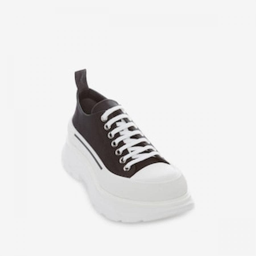 ALEXANDER MCQUEEN / Tread Slick Lace Up / BLACK/WHITE(36 BLACK