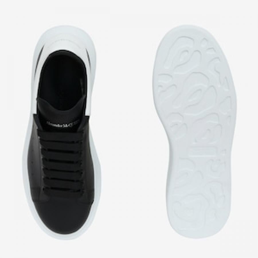 ALEXANDER McQUEEN/LEATHER UPPER AND RU/BLACK/WHITE BLACK/WHITE 42