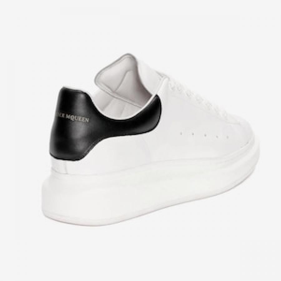 ALEXANDER McQUEEN/LEATHER UPPER AND RU/WHITE/BLACK WHITE/BLACK 42