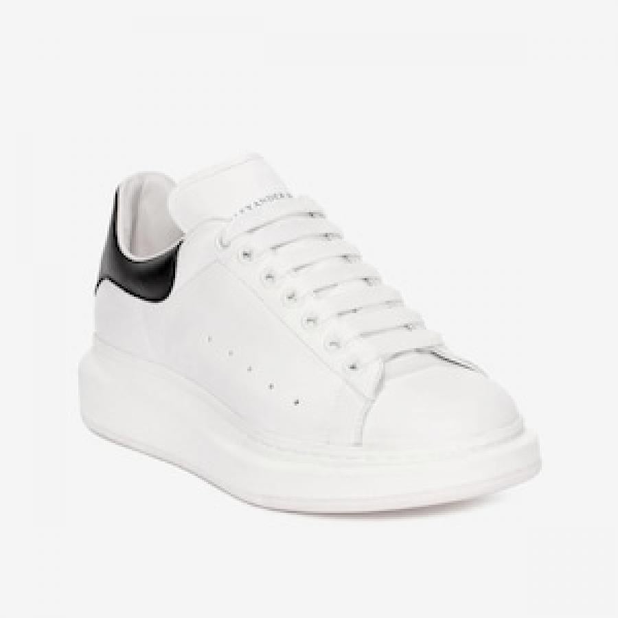 ALEXANDER McQUEEN/LEATHER UPPER AND RU/WHITE/BLACK WHITE/BLACK 42