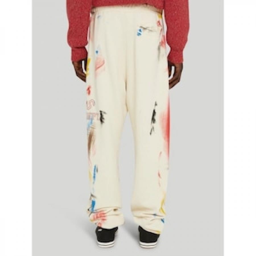 Palm Angels / PAINTED COLLEGE SWEATPANTS / WHITE/RED WHITE/RED XS