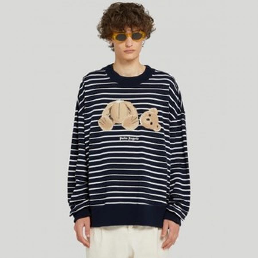 PA BEAR STRIPES CREW/NAVY/BROWN NAVY/BROWN XL