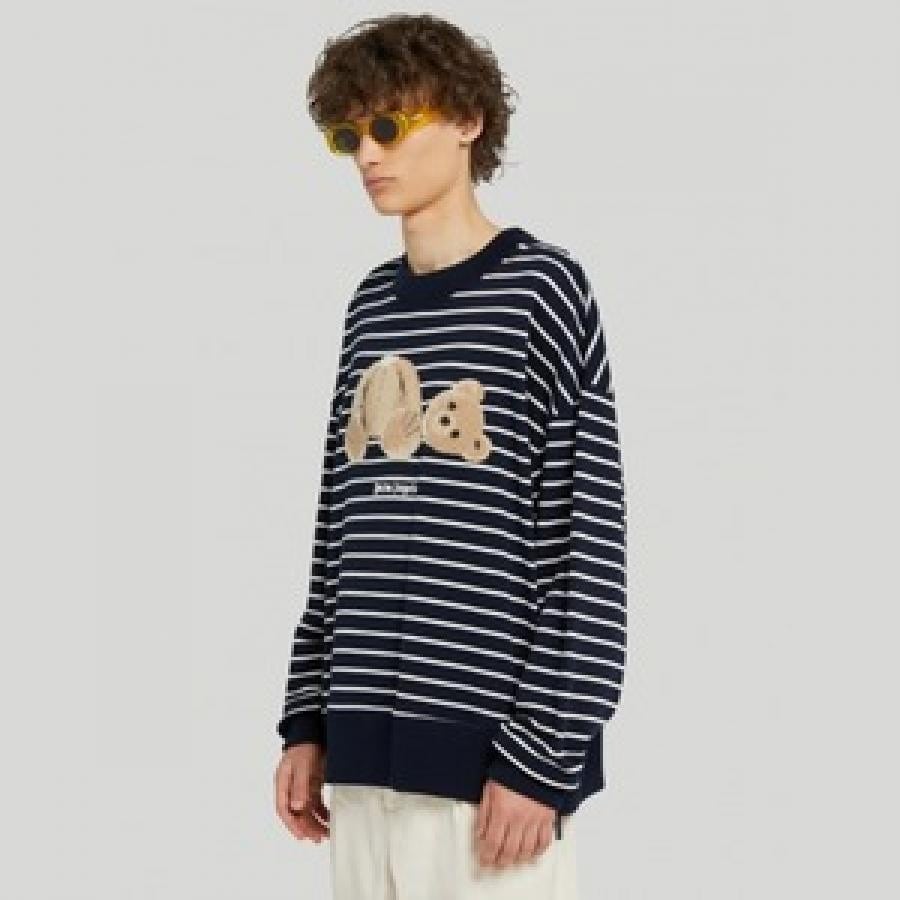 PA BEAR STRIPES CREW/NAVY/BROWN NAVY/BROWN XL