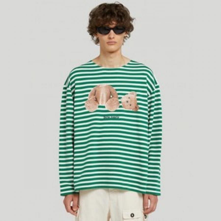 PA BEAR STRIPES BRETON TEEL/S/GREEN/BROWN GREEN/BROWN L