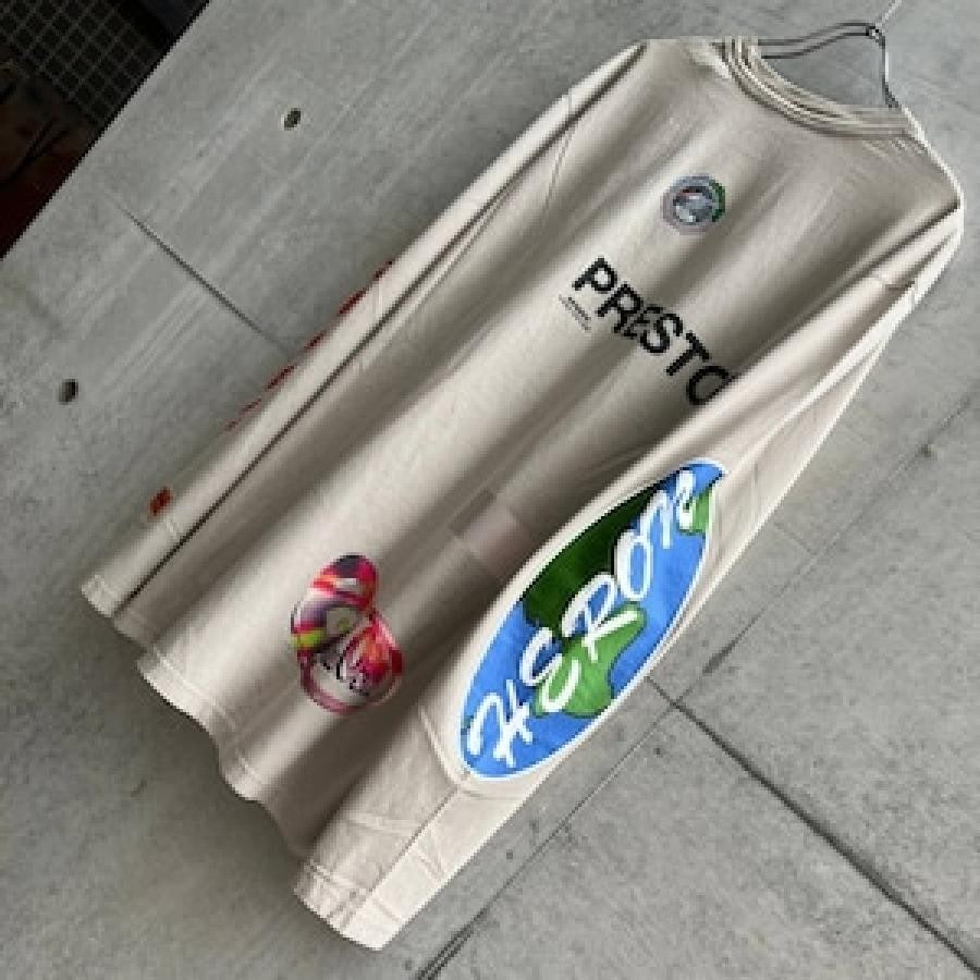 HERON PRESTON / LS TEE OS GLOBAL COLLAGE / GREY GREY L