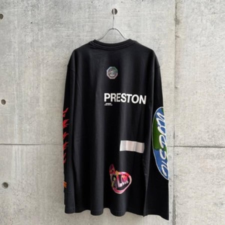 HERON PRESTON / LS TEE OS GLOBAL COLLAGE / BLACK BLACK S