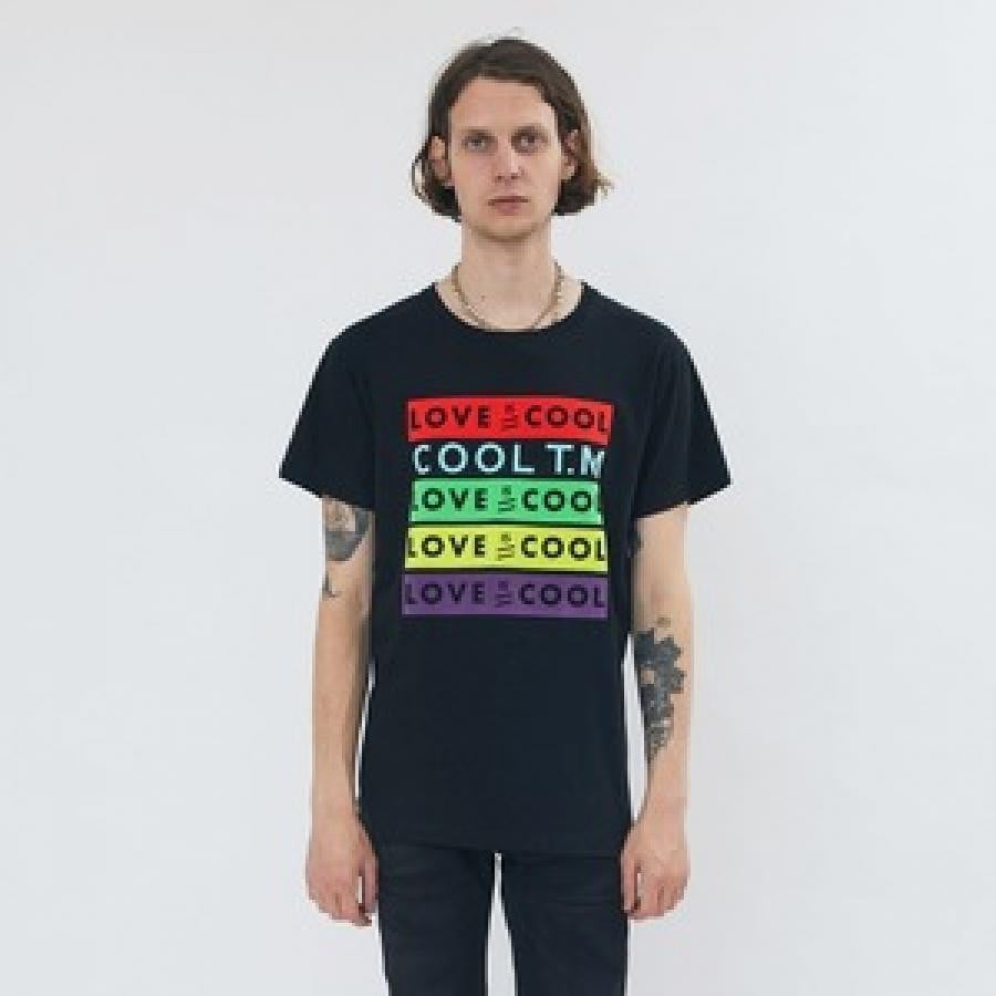 COOL T.M / TSHIRT LOVE IS COOL / BLACK BLACK L