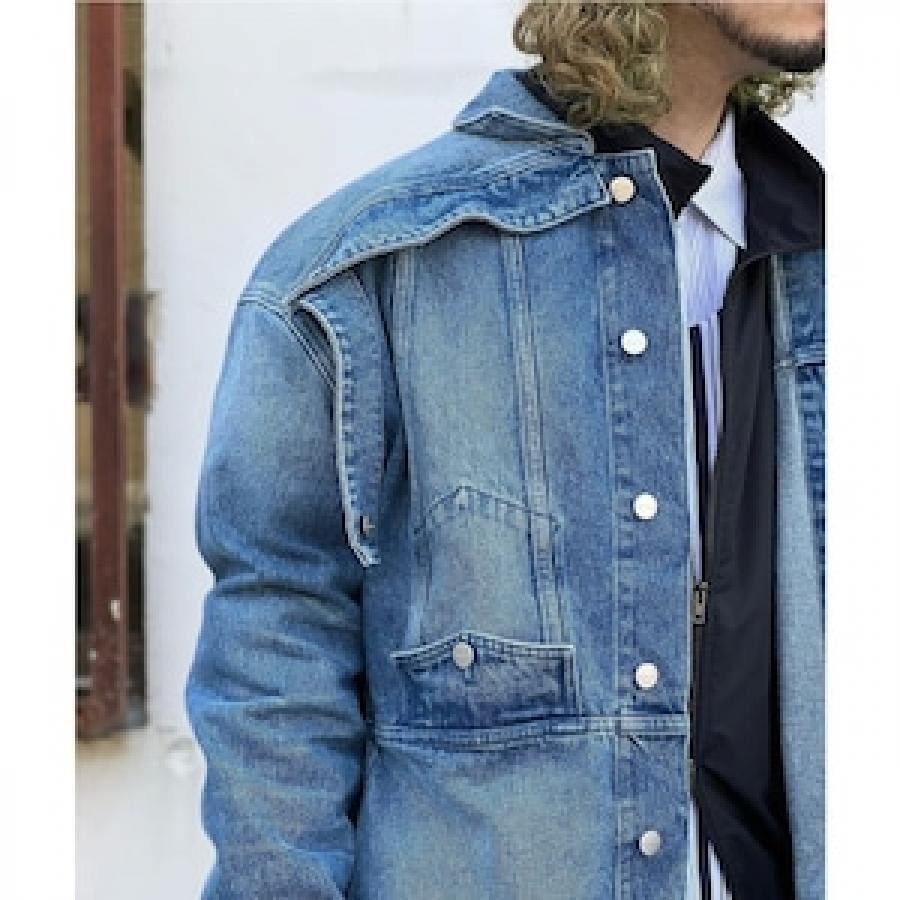 BOTTER / UPSIDE DOWN DENIM JACKET / WASHED DENIM WASHED DENIM 48