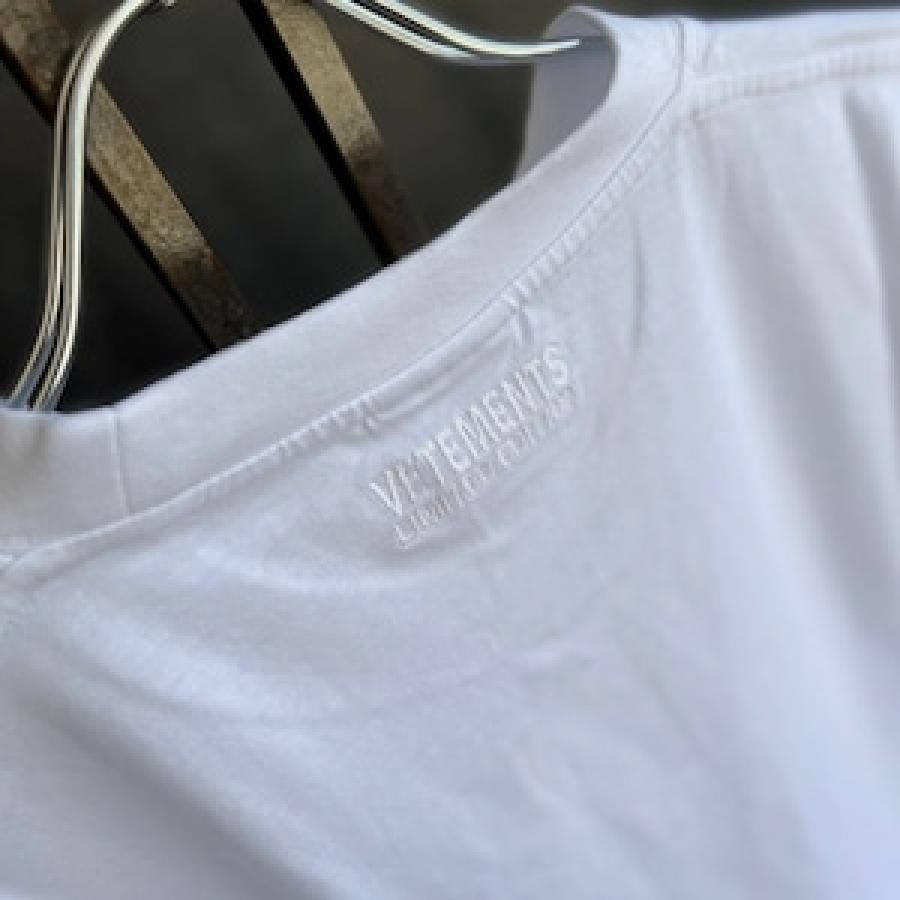 VETEMENTS/CONFIDENTIAL LOGO T-SHIRT/WHITE WHITE S