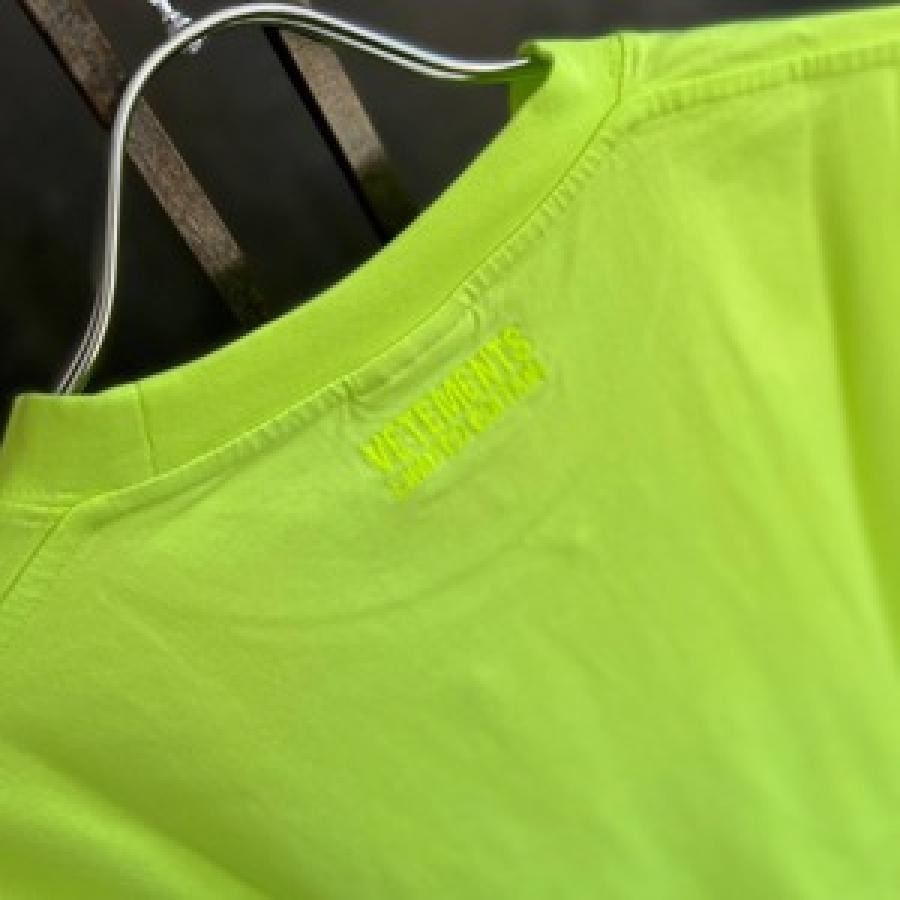 VETEMENTS/CONFIDENTIAL LOGO T-SHIRT/NEON YELLOW NEON YELLOW S