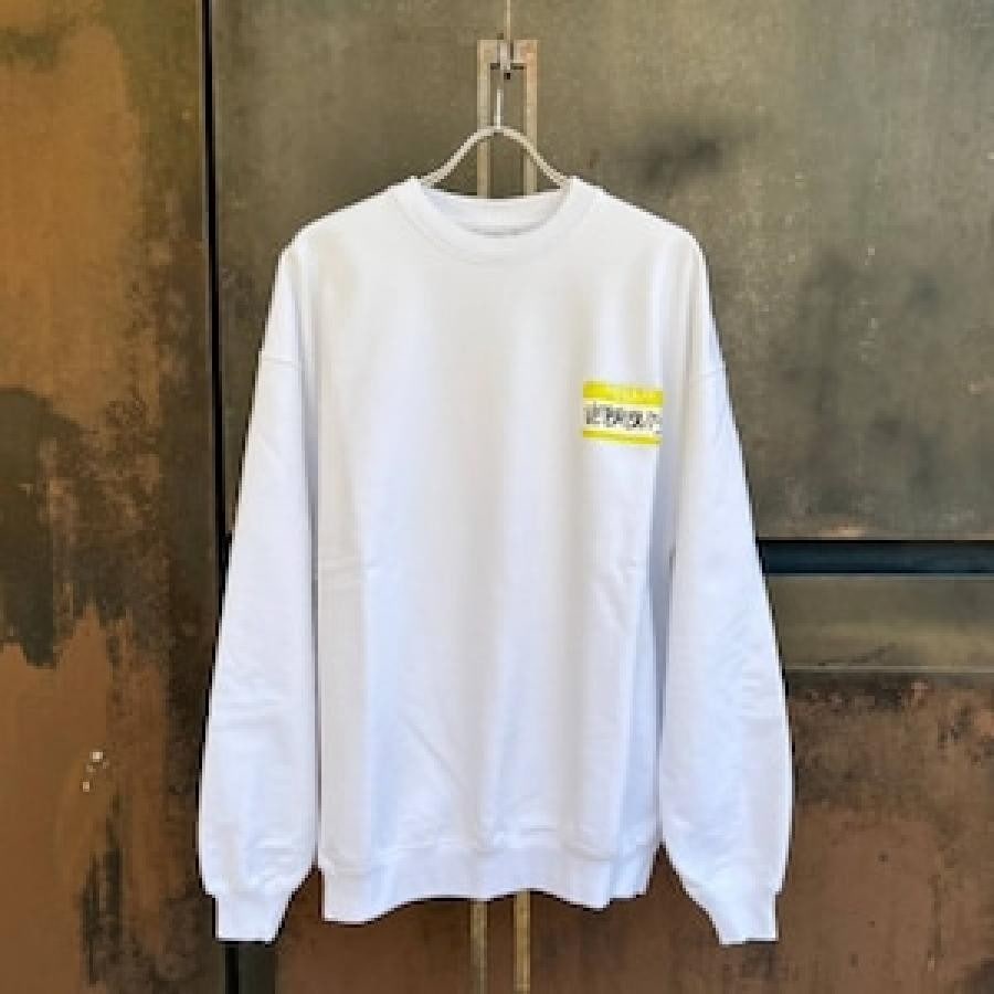 VETEMENTS/MY NAME IS VETEMENTS SWEATSHIRT/WHITE WHITE S