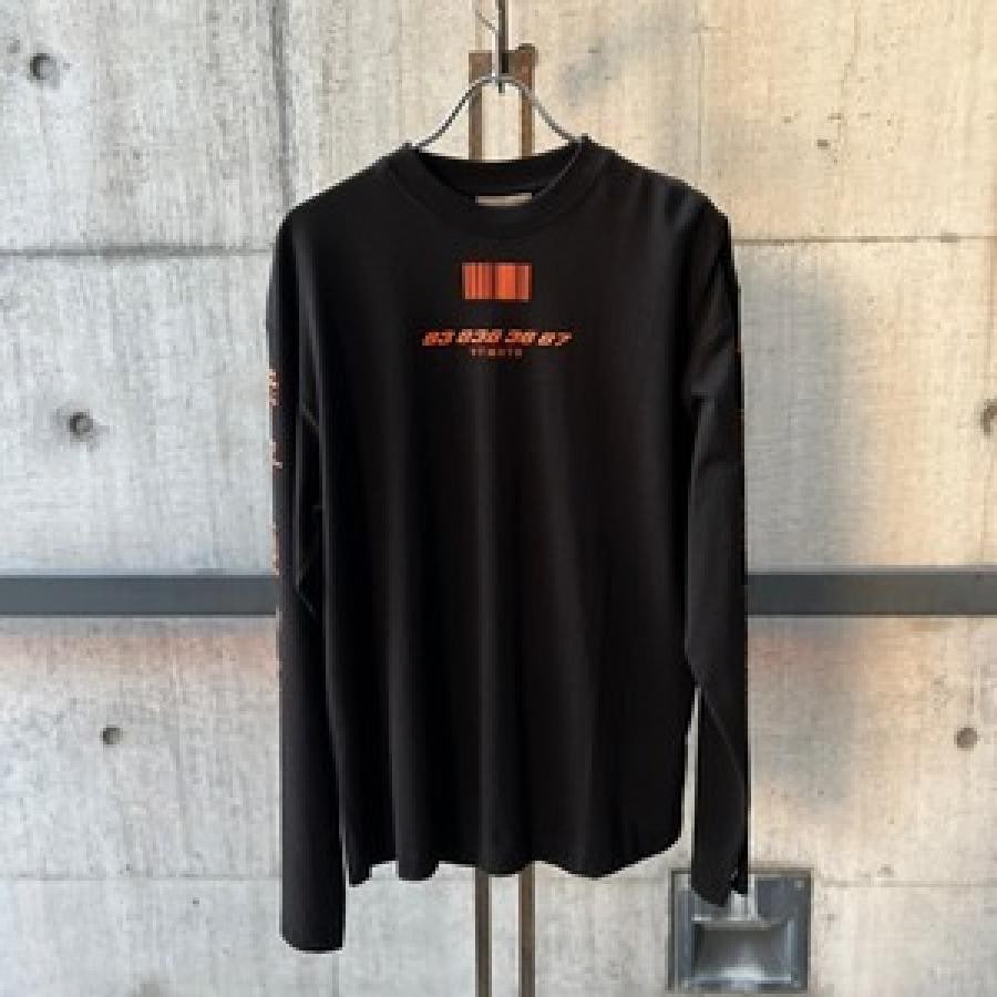VTMNTS / ALL RIGHTS RESERVED LONGSLEEVE / BLACK