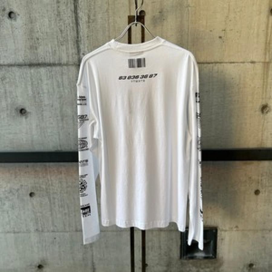 VTMNTS / ALL RIGHTS RESERVED LONGSLEEVE / WHITE WHITE S