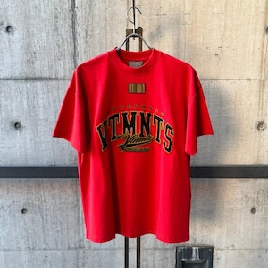 VTMNTS / VTMNTS COLLEGE T-SHIRT / RED RED S