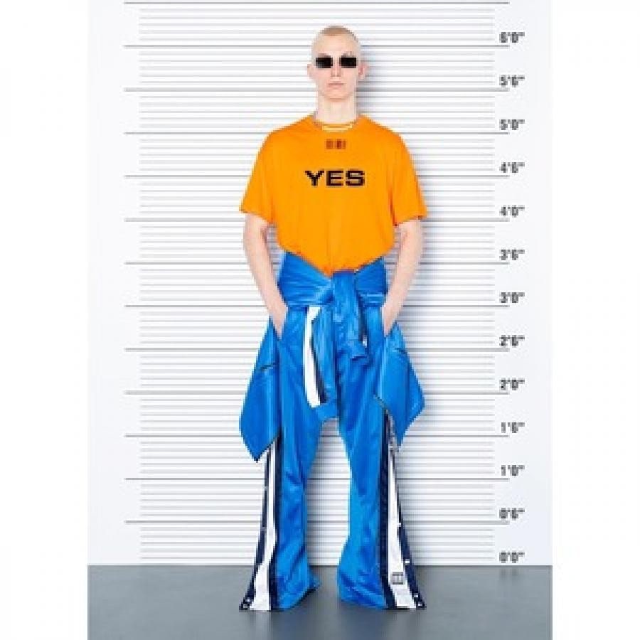 VTMNTS / YES T-SHIRT / ORANGE ORANGE S