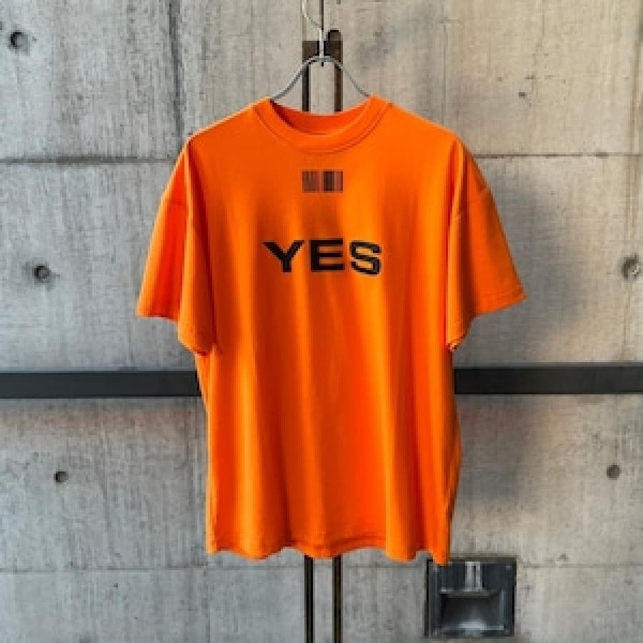 VTMNTS / YES T-SHIRT / ORANGE ORANGE M