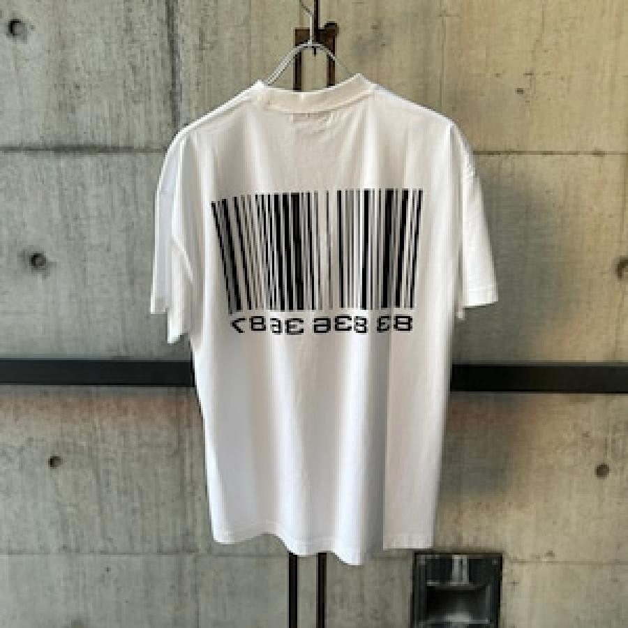 VTMNTS / BIG BARCODE T-SHIRT / WHITE WHITE S