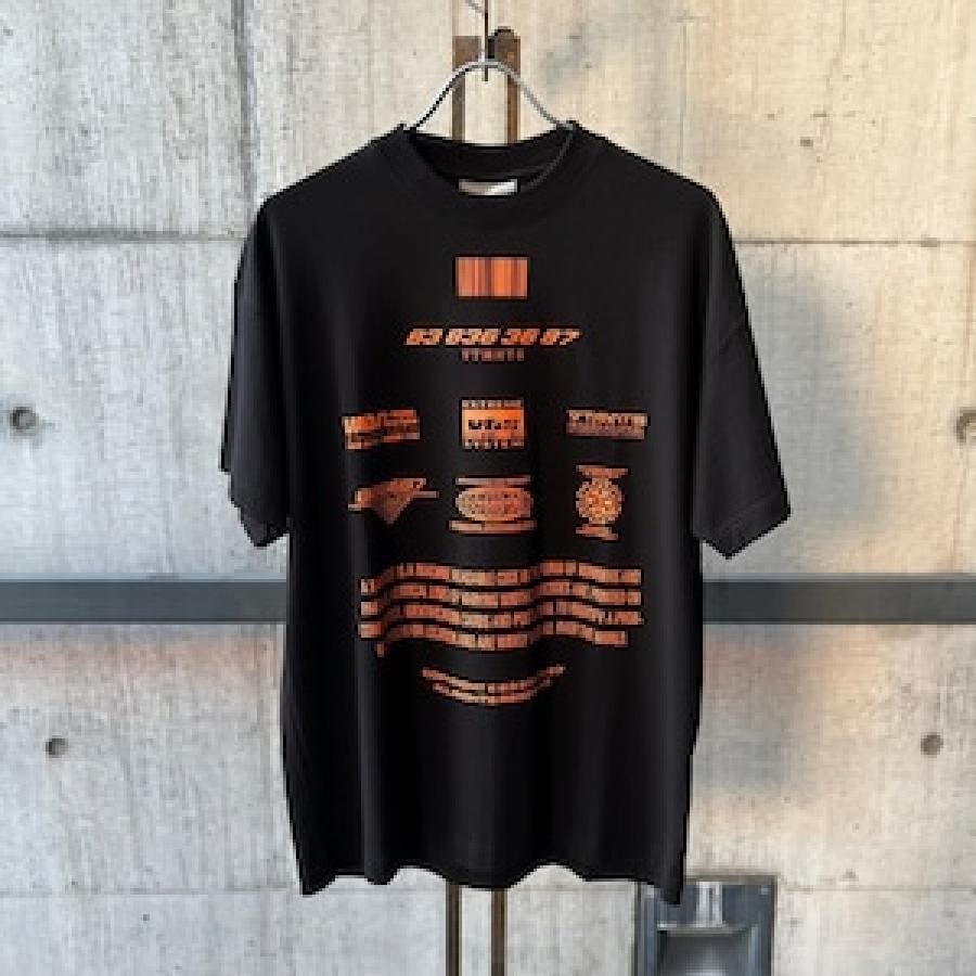 VTMNTS / ALL RIGHTS RESERVED T-SHIRT / BLACK BLACK M