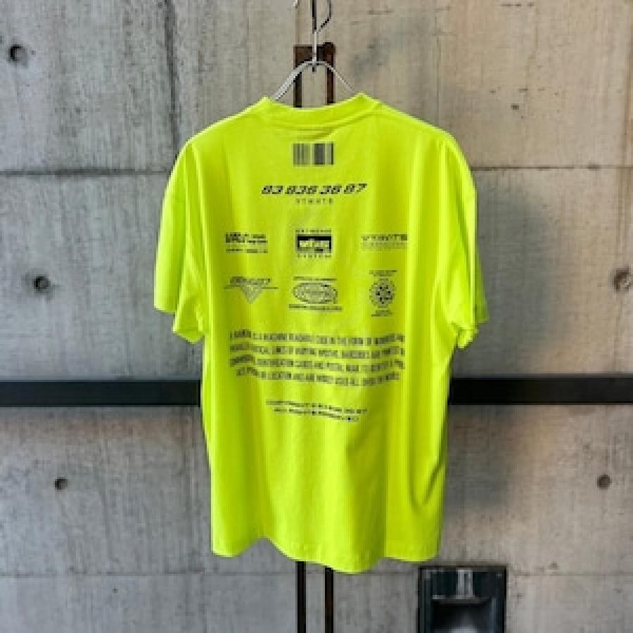 VTMNTS / ALL RIGHTS RESERVED T-SHIRT / YELLOW YELLOW XS