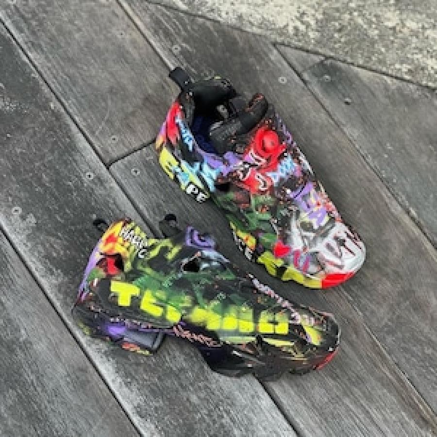 VETEMENTS / GRAFFITIIN STAPUMPFURY / BLACK/MULTI BLACK/MULTI 43