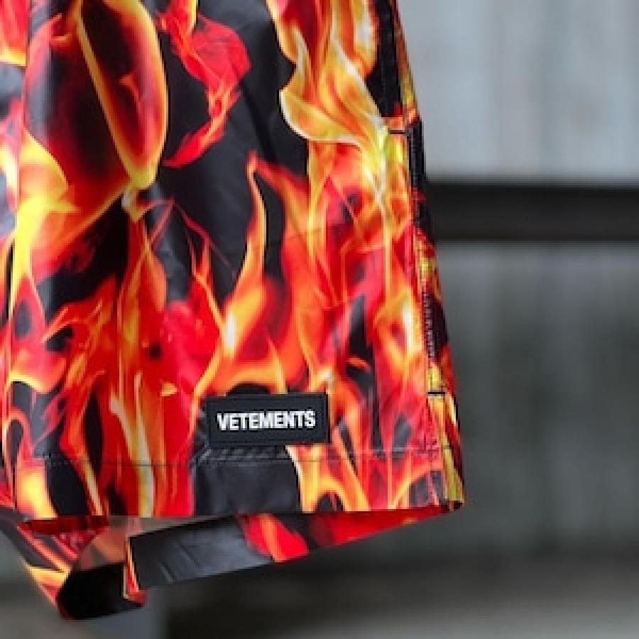 VETEMENTS / FIRESWIMSHORTS / FIRE×BLK FIRE×BLK S