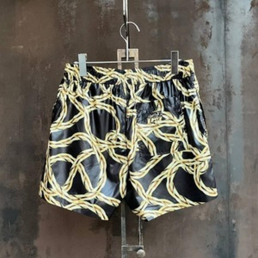 VETEMENTS / GOLDCHAINSWIMSHORTS / BLACK/GOLD BLACK/GOLD M