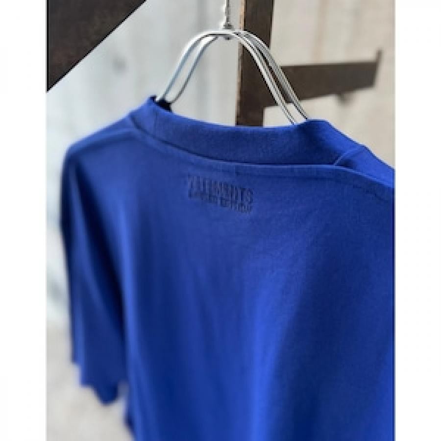 VETEMENTS / LOGOLABELT-SHIRT / BLUE/WHITE BLUE/WHITE XS