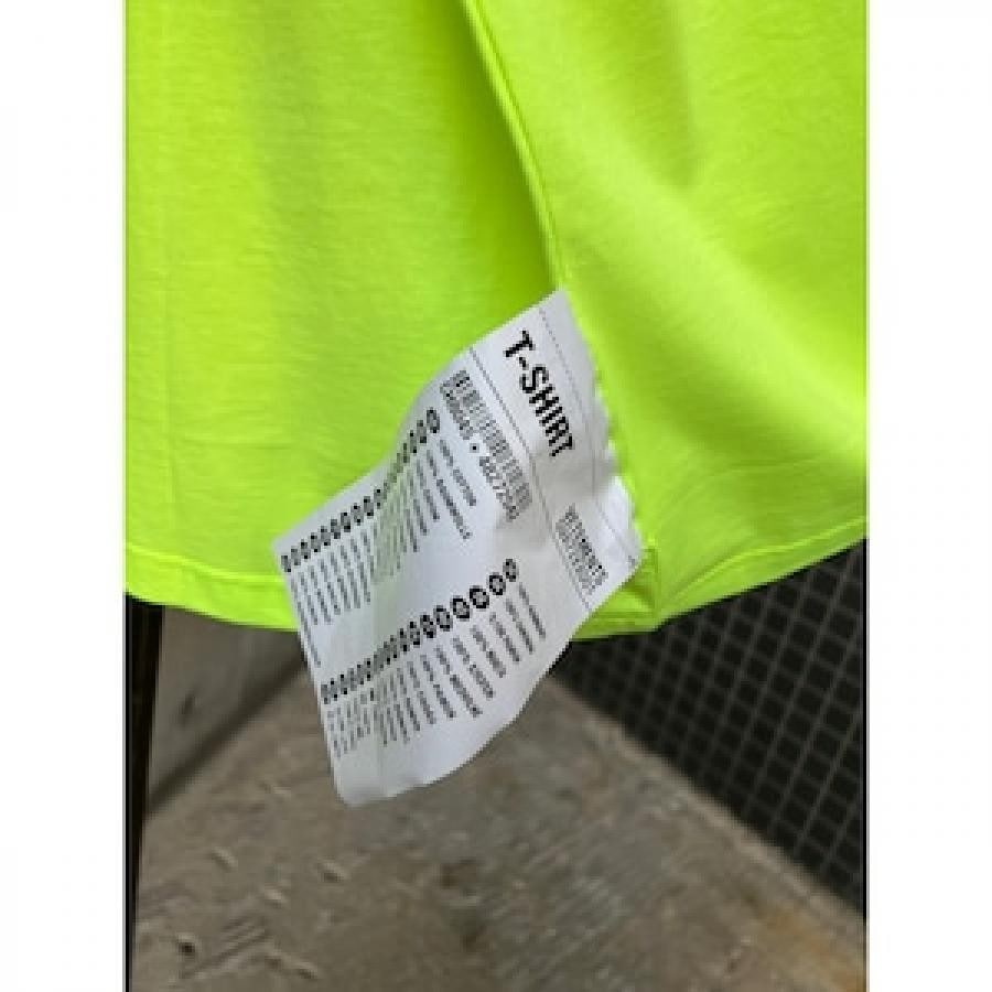 VETEMENTS / LOGOLABELT-SHIRT / YELLOW/BLUE YELLOW/BLUE S