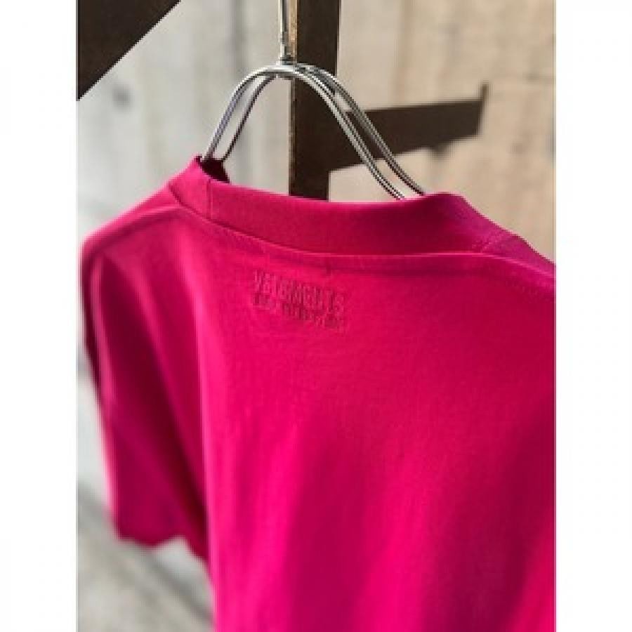 VETEMENTS / LOGOLABELT-SHIRT / PINK/ORANGE PINK/ORANGE XS