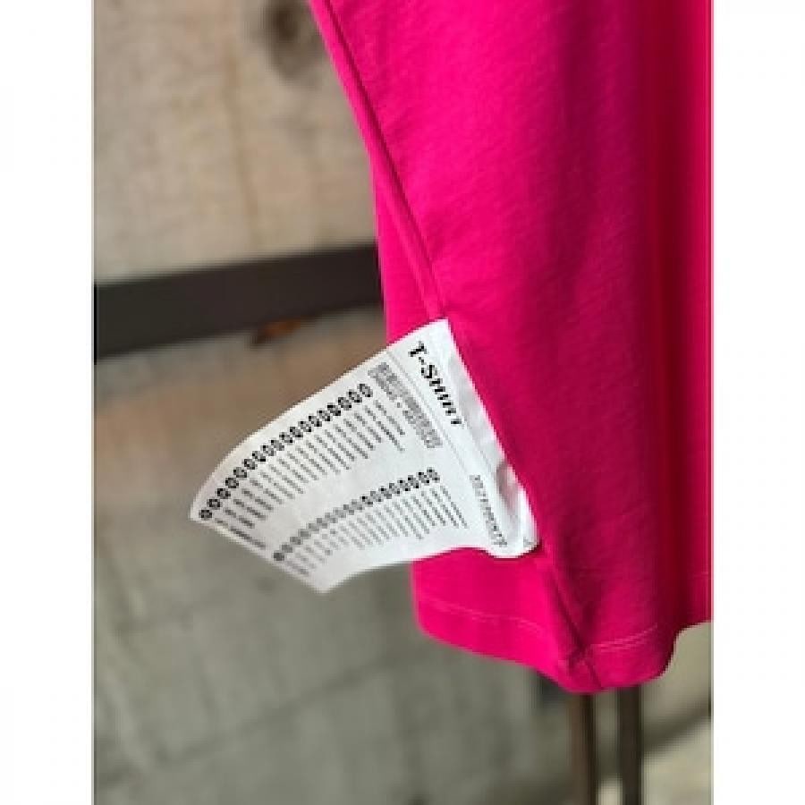 VETEMENTS / LOGOLABELT-SHIRT / PINK/ORANGE PINK/ORANGE XS