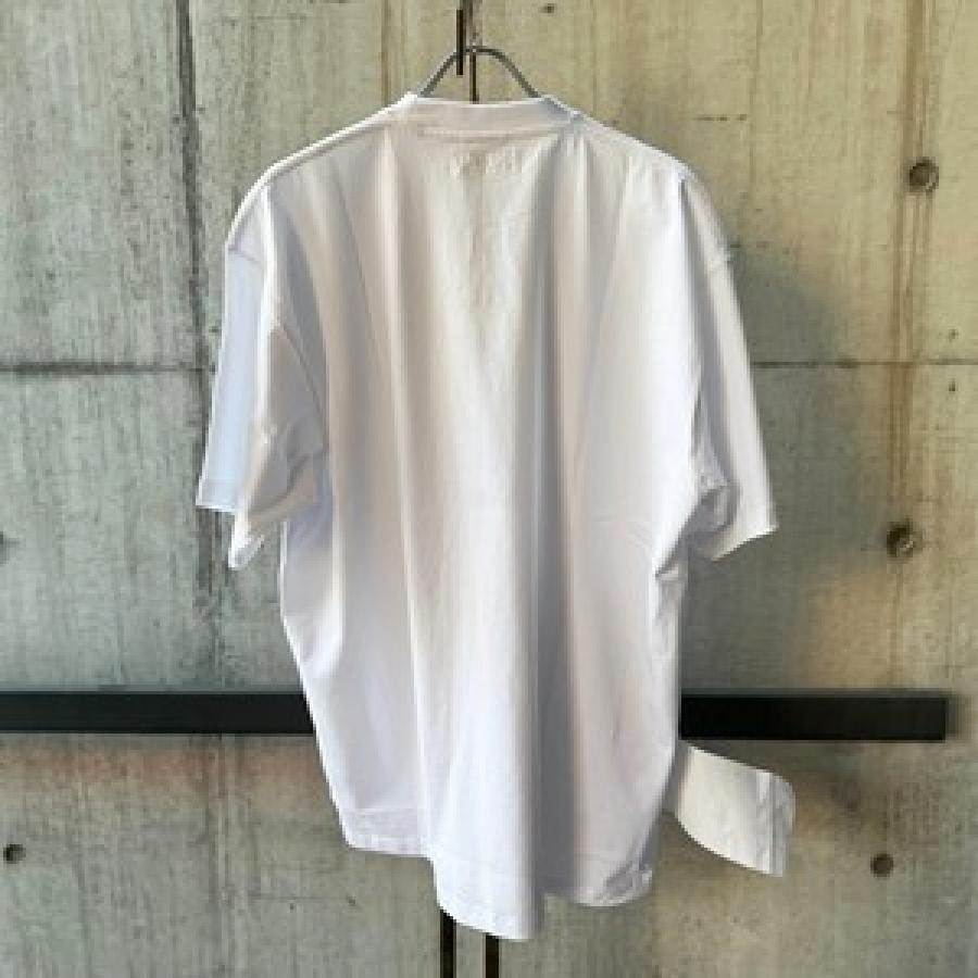 VETEMENTS / LOGOLABELT-SHIRT / WHITE/PINK WHITE/PINK XS