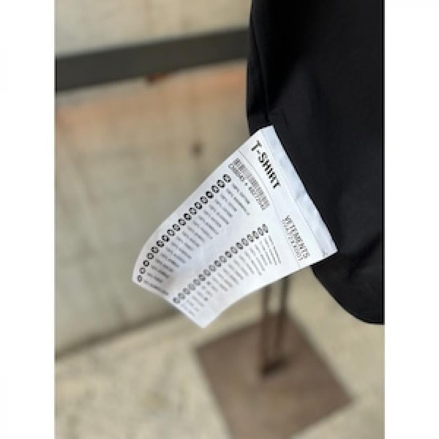 VETEMENTS / LOGOLABELT-SHIRT / BLACK/YELLOW BLACK/YELLOW S