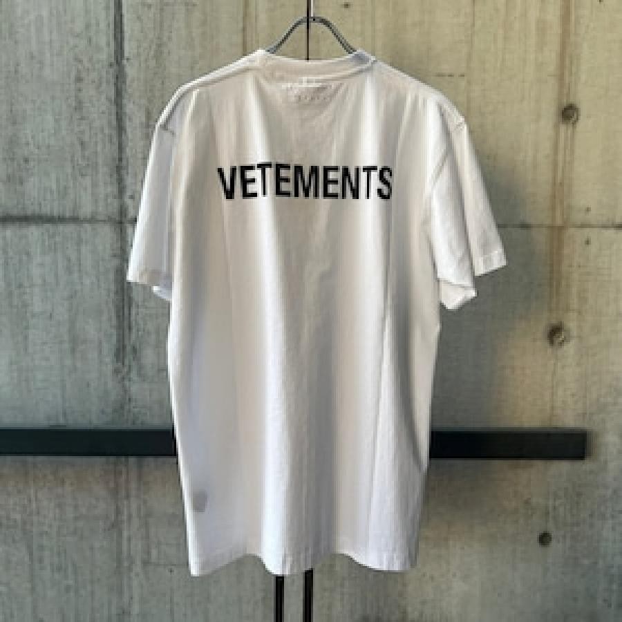 VETEMENTS / ICONIC VETEMENTS LOGO T-SHIRT R BLACK XL